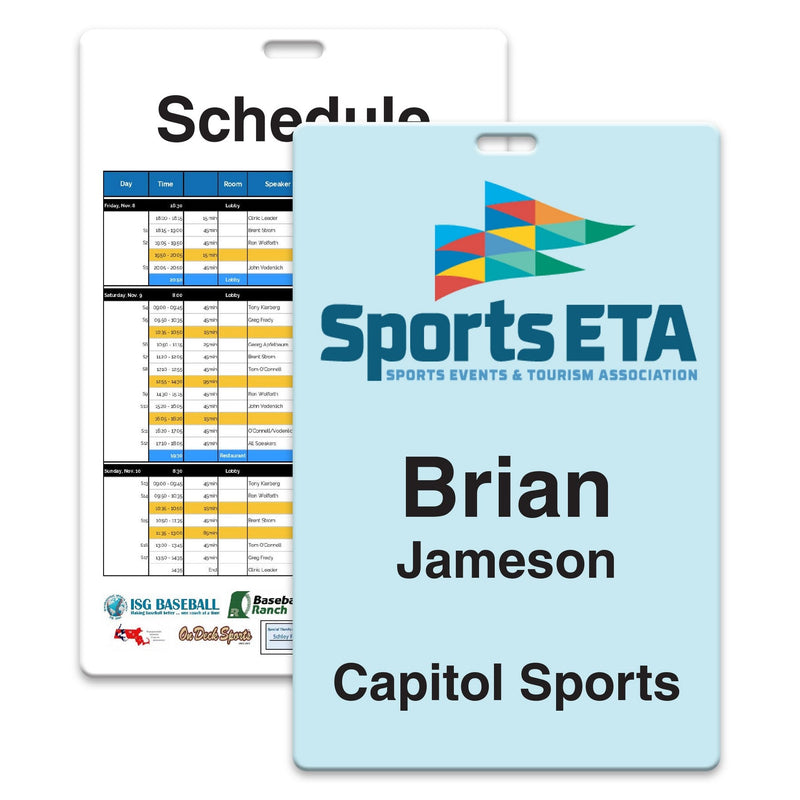 Event Badges Custom Printed-25 pieces