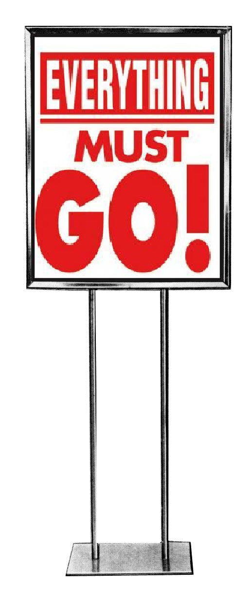 Everything Must Go Retail Sale Sign Poster 22x28