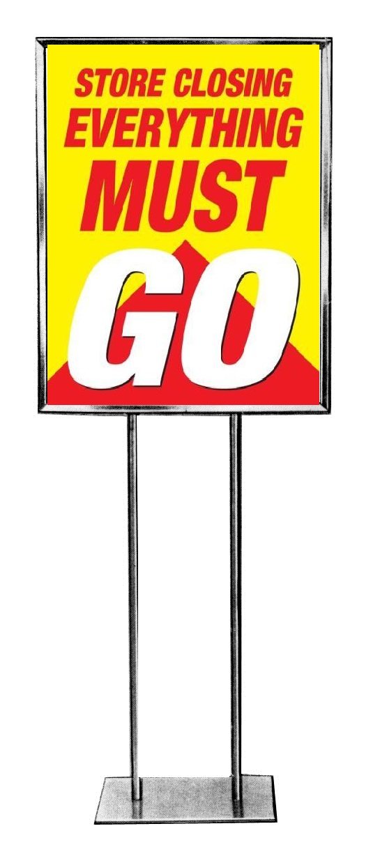 Store Closing Everything Must Go Retail Sale Signs