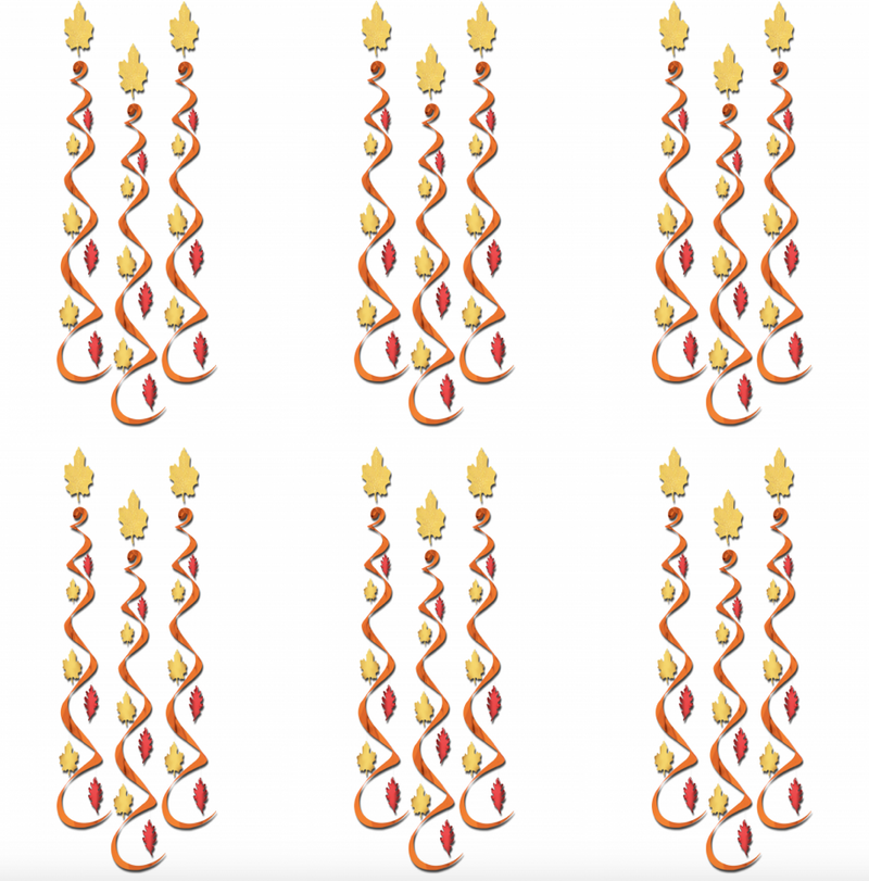 Fall Leaves Ceiling Danglers-6 pieces