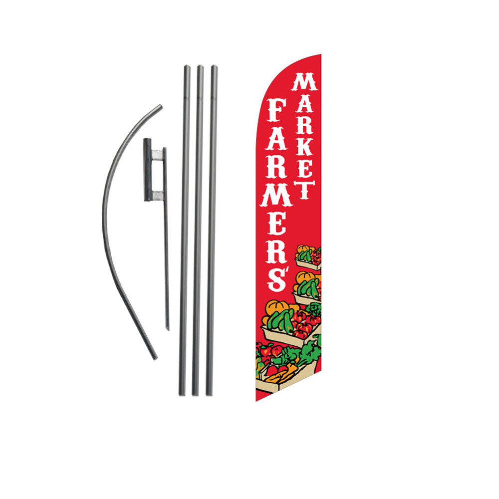 Farmers Market Feather Flag Kit — screengemsinc