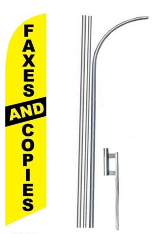 Faxes and Copies Feather Flags Kit