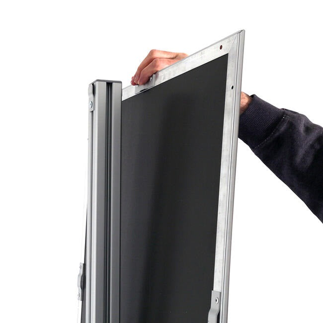 Floor Stand Stanchion Sign Holder 36"W x24"H Single Sided Sign