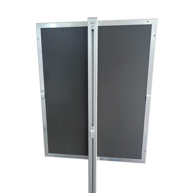 Floor Stand Stanchion Sign Holder 36"W x24"H Double Sided