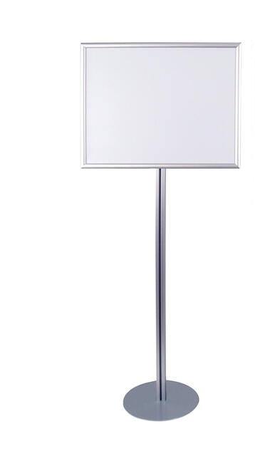 Floor Stand Stanchion Sign Holder 24"W x36"H Single Sided Sign
