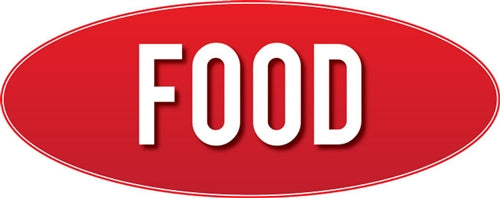 Food Wall Sign- Red