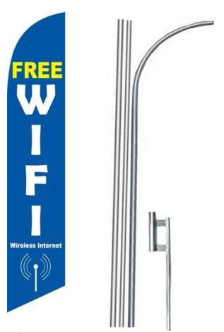 Free Wi Fi Feather Flag Kit