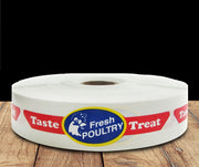 Fresh Poultry Strap Meat Department supermarket labels