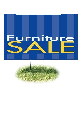 Furniture Sale Lawn Yard Sign -24"W x 18"H
