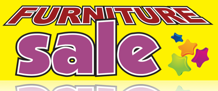 Furniture Sale Banner Stars