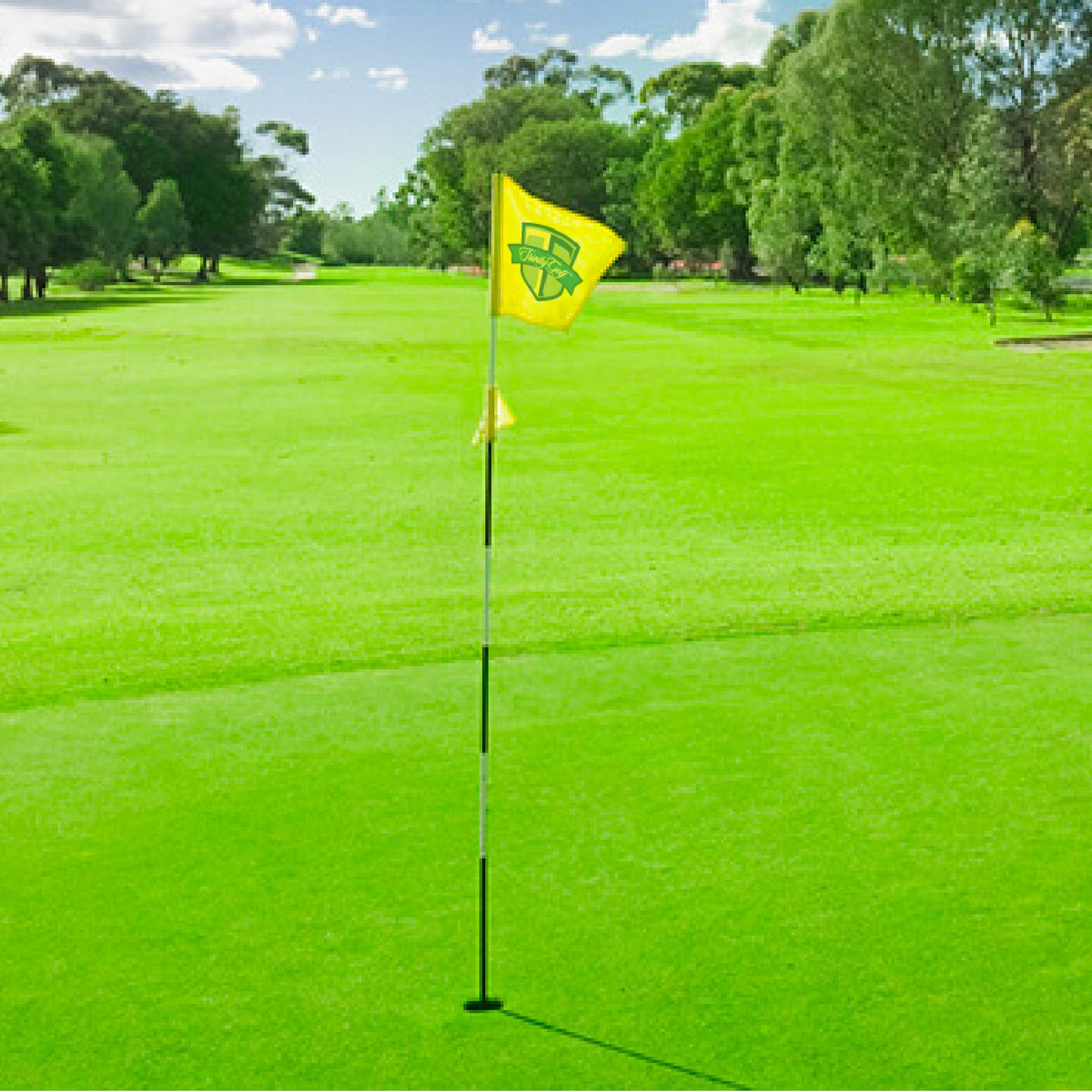 Golf Outing Hole Flags-Custom Printed-18 pieces — screengemsinc