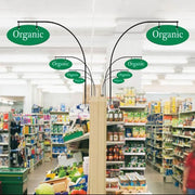 Aisle Marker Curved Sign Holders-Metal