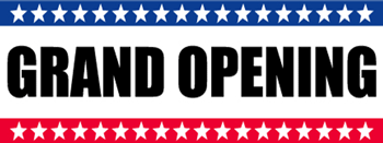 Grand Opening Banner-Stars