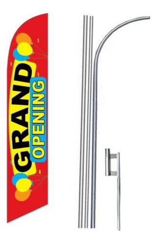 Grand Opening Feather Flag Kit