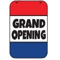 Grand Opening Sign & Sidewalk Swing Sign Holder Set