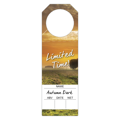 Bottle Tags-Custom Printed 7"- 125 pieces