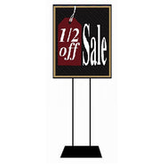 1/2 Off Sale Floor Stand Stanchion Sign