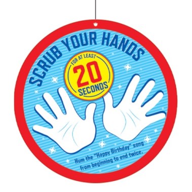 Social Distancing Ceiling Signs for Schools- K thru 12