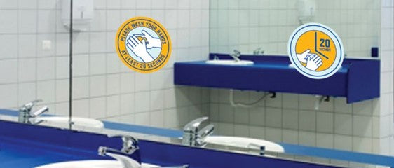 Hand Washing Removable Clings