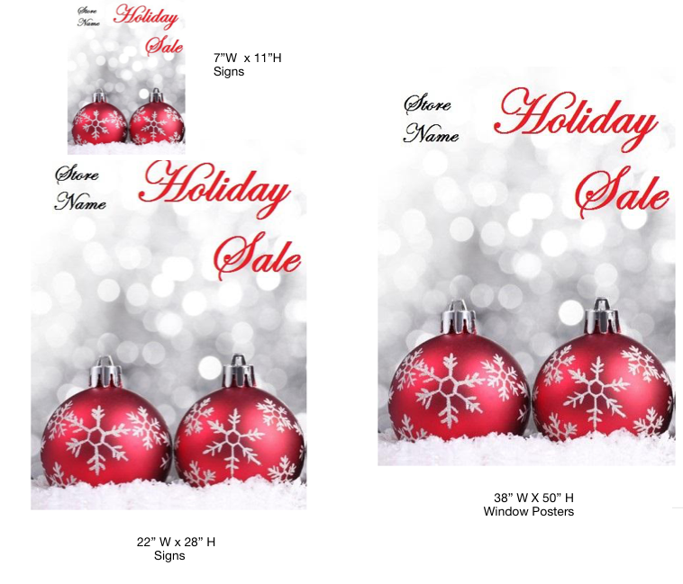 Holiday Sale Semi Custom Sign Kit