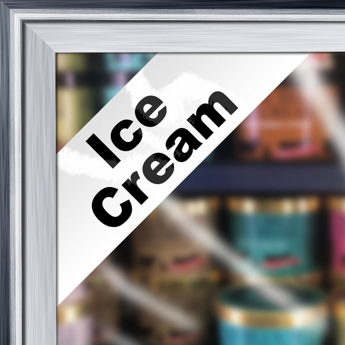 Cooler Door Decal Clings- Ice Cream