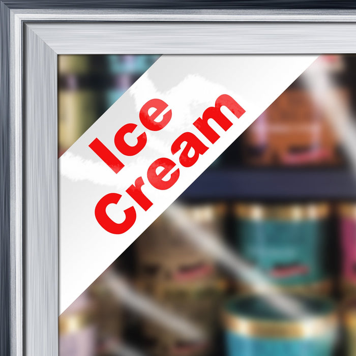 Cooler Door Decal Clings- Ice Cream