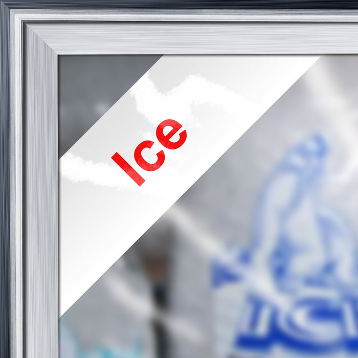 Cooler Door Decal Clings- Ice