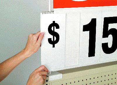 Black Double-Sided Medium Spiral Sign Board – 10 Pieces