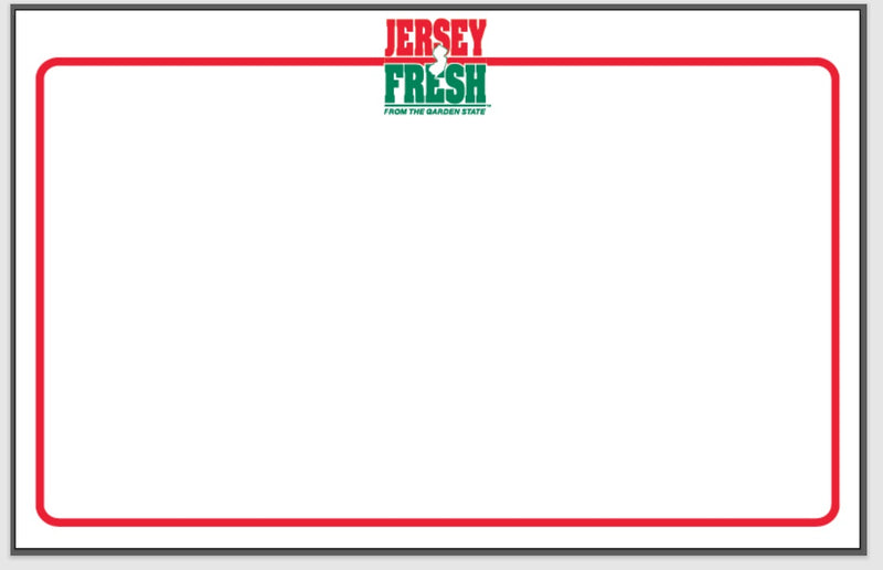 Jersey Fresh Produce Signs for supermarkets