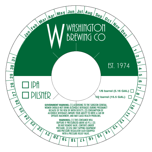 Plastic Keg Collars- 1 Color Custom Printed 5000 pieces