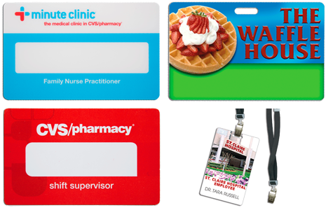 Name Badges-Laminated Custom Printed