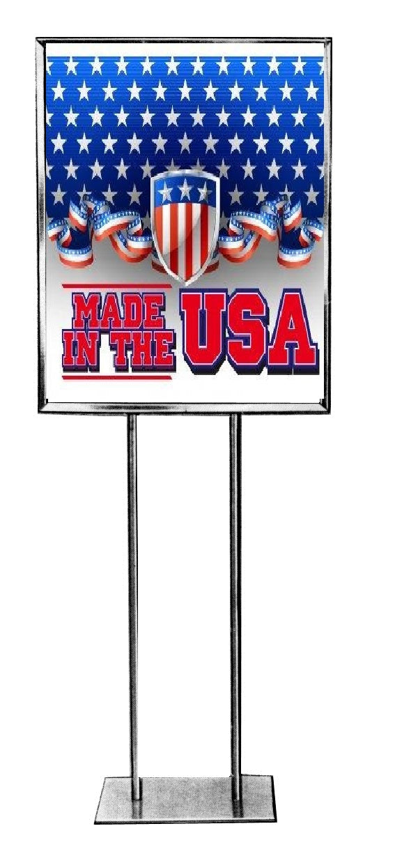 Made in the USA Standard Poster-Floor Stand Signs-Shield-22x28