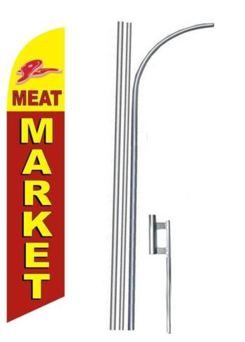 Meat Market Feather Flag Kit