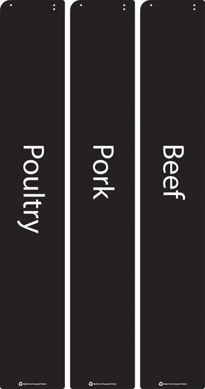 Meat Case Aisle Invaders Sign Kit