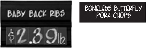 Meat ID Name Tags Insert Set- 171 pieces