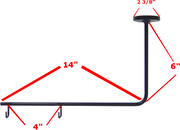 Aisle Marker Sign Holders-Magnetic Base