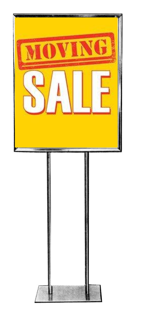 Moving Sale Standard Poster-Floor Stand Stanchion Sign -22