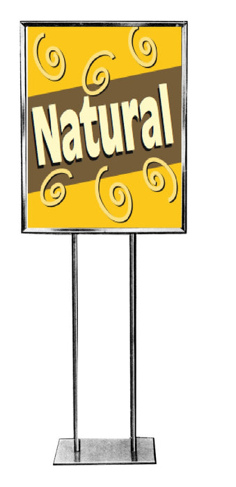 Natural Floor Stand Stanchion Sign