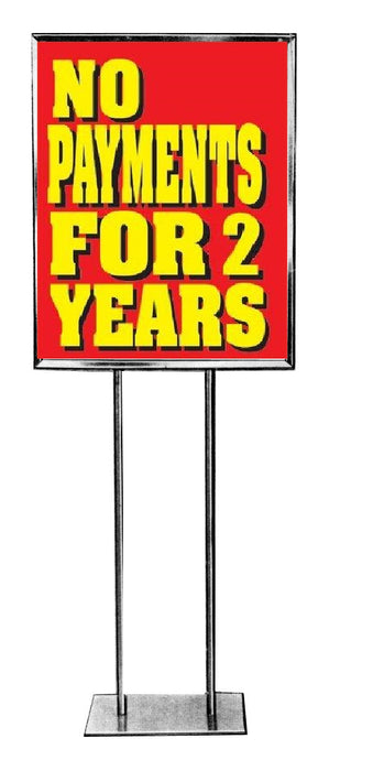 No Payments for 2 years Standard Posters-Floor Stand Signs-4 pieces