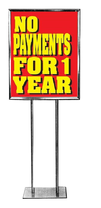 No Payments for 1 Year Standard Posters-Floor Stand Signs-4 pieces