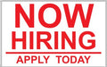 Now Hiring Apply Within Window Sign-Poster