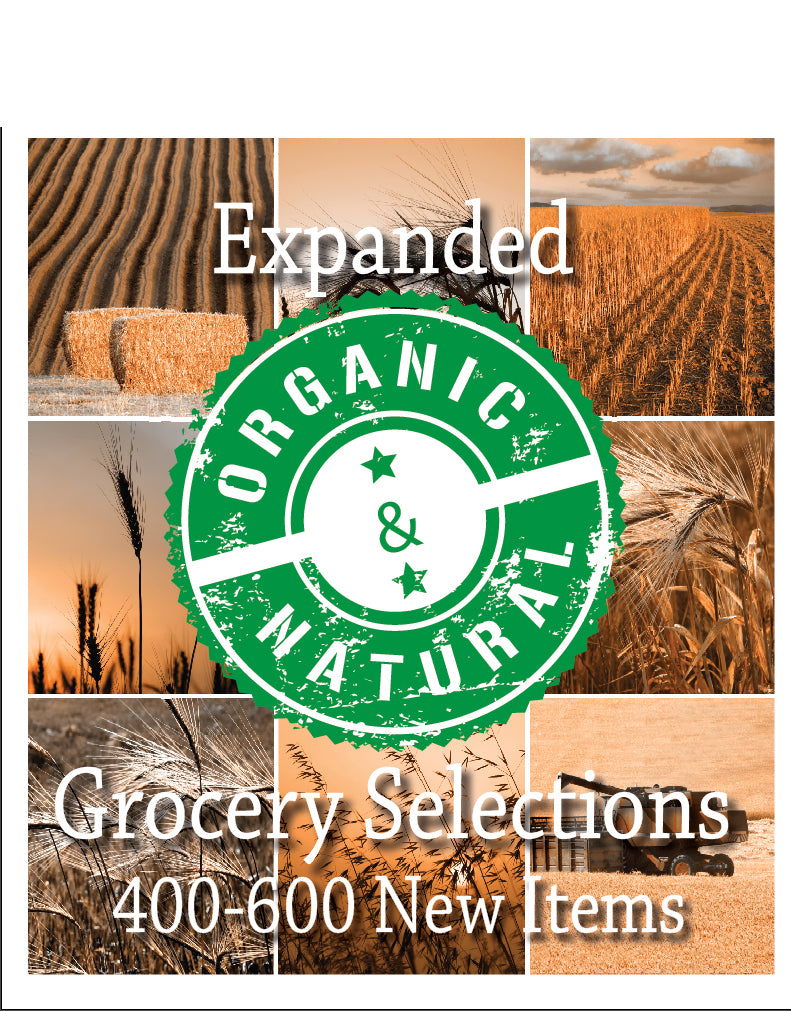 Natural & Organic Floor Stand Stanchion Sign-22"W x 28"H