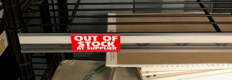Out of Stock at Supplier Price Channel Shelf Molding Tags- 50 pieces
