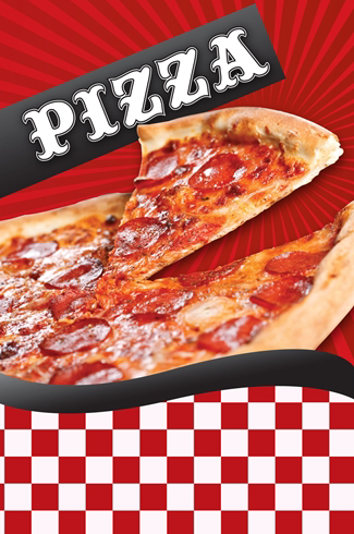 Pizza Window Sign Poster