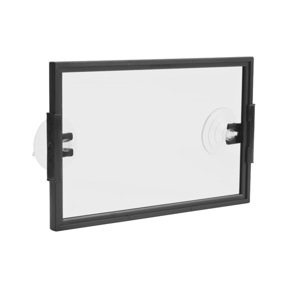 Black Plastic Sign Frames with Suction Cups- 11"W x 7"H -5 pieces