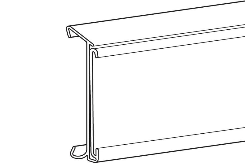 Clear Price Channel Info Strips for Dairy-Freezer Shelves-100 pieces