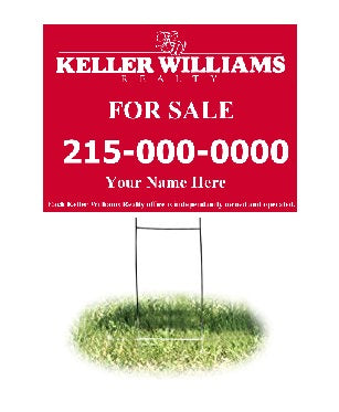 Lawn-Yard-Bandit Signs-Keller Williams Real Estate- 24 "x 18"