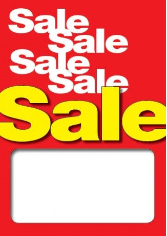 Sale-Sale-Sale Price Floor Stand Sign- 22" x 28"