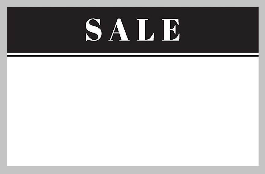 Sale Shelf Signs-Price Cards-11" W x 7" H -10 signs
