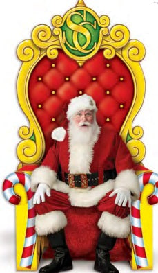 7' Tall Christmas Santa Chair Display Props- 4 units